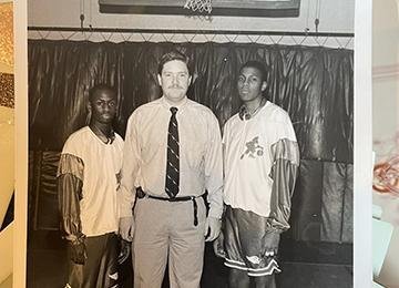 Dwayne Swoop Simpson with mentors